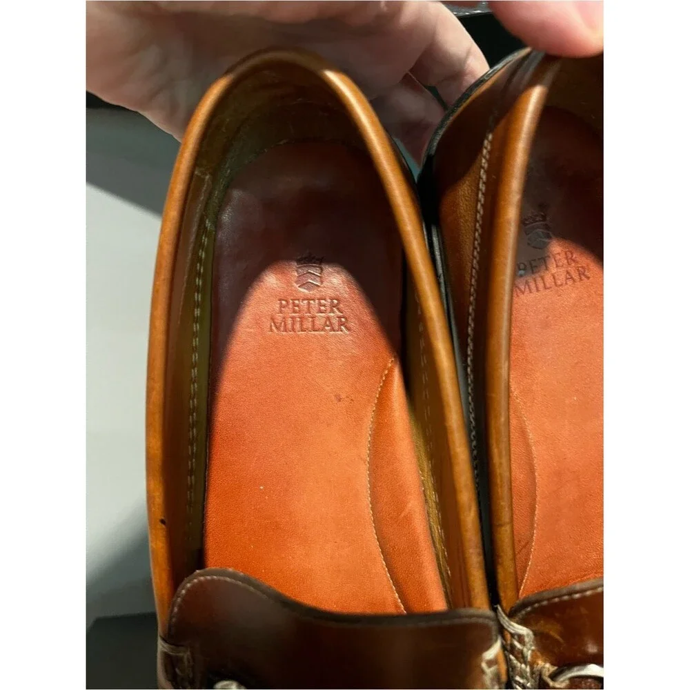 Peter Millar leather loafers